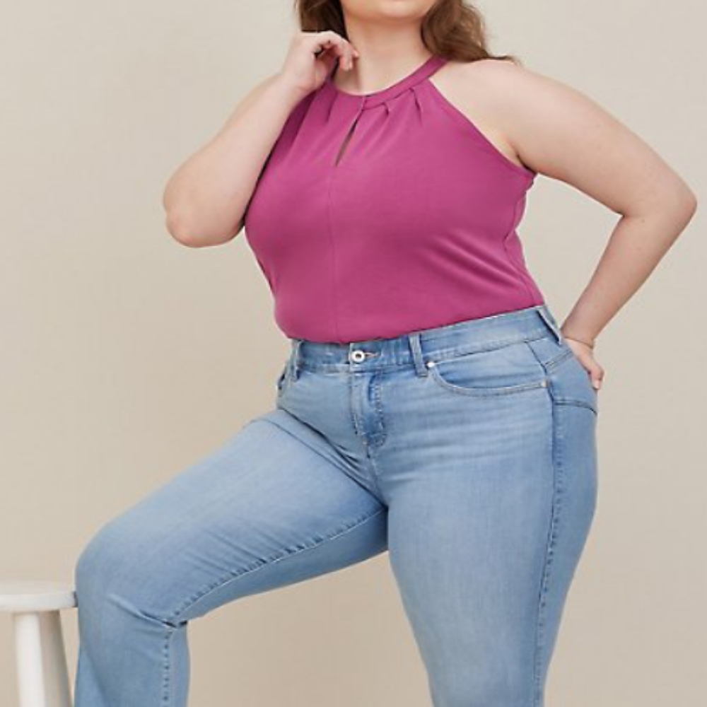 NWT TORRID Knit Curpo High Neck Twist Top